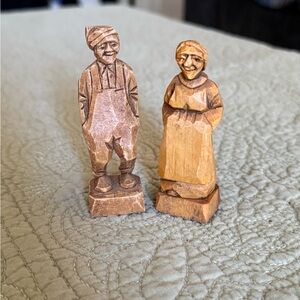 Vintage Handcrafted Wooden Figurines